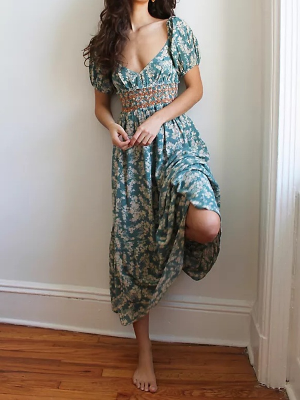 Free People Ellie Printed Maxi Dress